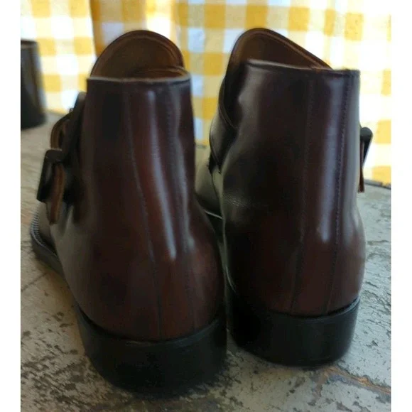 Gorgeous Men's Supple Step Wall-Streeter Handmade Brown Leather Ankle Boots 8 C